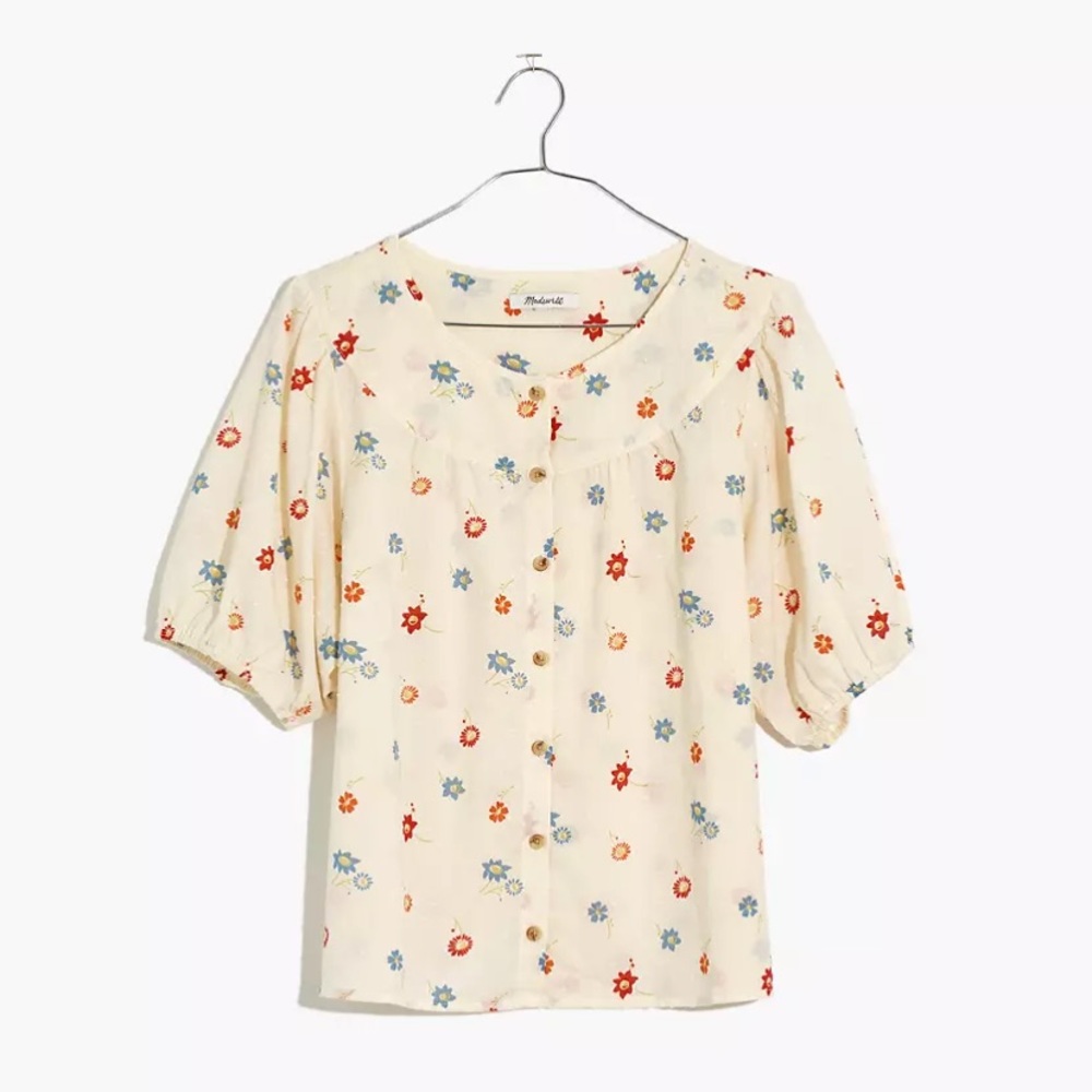 Madewell Prose Shirt in Dotted Floral Heyday